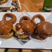 Sliders with subbed onion rings at 100% HP in San Juan