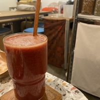 Red juice  at The Common in Daegu