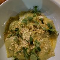 Sweet pea ravioli at Sestina - Culver City in Culver City