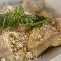 Sweet corn ravioli  at Sestina - Culver City in Culver City