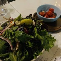 A big salad, stuffed pepper at Sestina - Culver City in Culver City