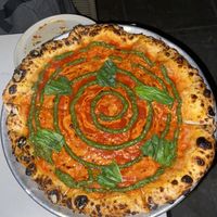 Tie dye pizza  at Sestina - Culver City in Culver City