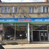 Entrance  at Earthfare in Glastonbury