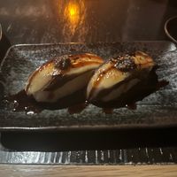 Unagi eggplant nigiri  at PLANTA Queen  in Coconut Grove