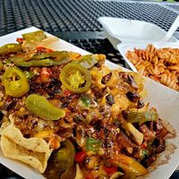 Vegan Natchos at Vegan Time Cafe in Stone Mountain