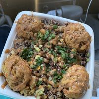 Alkaline jerk bowl   at Vegan Time Cafe in Stone Mountain