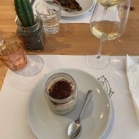 Vegamisù and chocolate and pear pie at Nativa in Rome