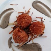 Leek croquets with garlic mayo at Nativa in Rome