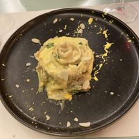 Saffron artichoke tagliatelle   at Nativa in Rome