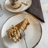 Tiramisu (top) and peanut cake (bottom)  at Nativa in Rome