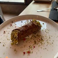 Pistachio cannoli  at Nativa in Rome