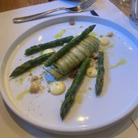Marinated asparagus carpaccio  at Nativa in Rome
