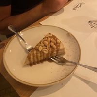 Peanut butter and salted caramel cheesecake  at Nativa in Rome