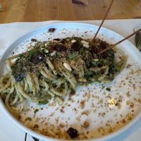 Seaweed pasta  at Nativa in Rome