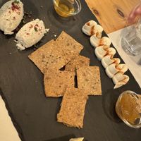 Assorted cheeses  at Nativa in Rome