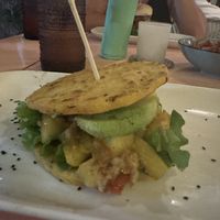 Tex mex- Wouldn’t call it a burger   at Soulsurfer in Puerto Viejo De Talamanca