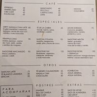 Menu, all vegan cafe at La Cabra Iluminada in San Miguel De Allende