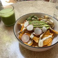 Chilaquiles   at La Cabra Iluminada in San Miguel De Allende