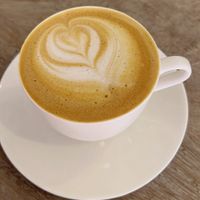 delicioso capuchino  at La Cabra Iluminada in San Miguel De Allende