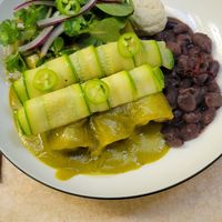 Enchiladas Verdes at La Cabra Iluminada in San Miguel De Allende