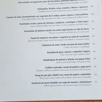 Menu March 04, 2025 at La Cabra Iluminada in San Miguel De Allende