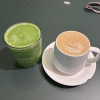 Dirty chai  at La Cabra Iluminada in San Miguel De Allende