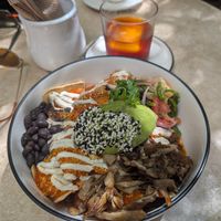 Chilaquiles con setas at La Cabra Iluminada in San Miguel De Allende