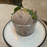 Gelato de avellana y menta  at La Cabra Iluminada in San Miguel De Allende