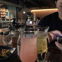 pomegranate sparkling juice if i remember right and sparkling apple juice  at Nokum Space - 공간 녹음  in Seoul