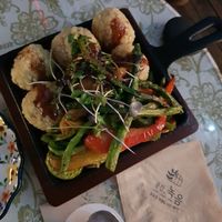 New tofu appetizer! The tofu balls are interesting lol at Nokum Space - 공간 녹음  in Seoul