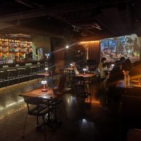 The main room (3rd floor) incl. bar and stage area at Nokum Space - 공간 녹음  in Seoul