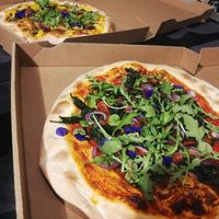 Pumpking & Garlic Queen Pizza at Vegan Pizza Bar in Rotterdam