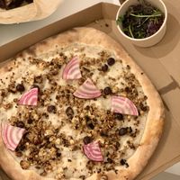 Roasted cauliflower and beets at Vegan Pizza Bar in Rotterdam