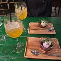 Orancello & Lemon curd🩵  at Vegan Pizza Bar in Rotterdam