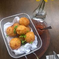 Cheese balls at Annapoorna in Rio De Janeiro