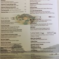 Menu  at Raw Can Roll Cafe in Wayne
