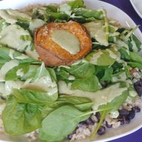 BBQ Bowl: really delicious, great portion size, preffered less rice and a bit more beans and some BBQ sauce rather than seasoning at Raw Can Roll Cafe in Wayne