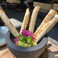 Flautas de zanahoria   at Ojo de Maíz in Mexico City