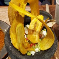 Guacamole with plantains at Ojo de Maíz in Mexico City