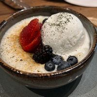 Coco helado, Brûlée (piloncillo🤤), Arroz con Leche  at Ojo de Maíz in Mexico City
