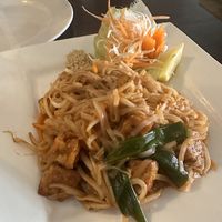 Tofu pad Thai (specify no egg to remind staff)   at Chang Thai in Brecon