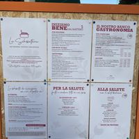 Le menu  at La Schiscetteria in Milan