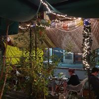 Outside at La Schiscetteria in Milan