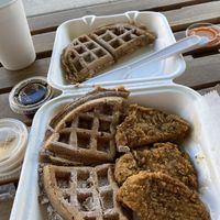 Went back to C4 Eats a second time in the week we were on Hollywood Beach.  Omg!  This vegan chicken and waffles were so good. I wish this place was in my hometown.  Worth an Uber at C4Eats in Hollywood