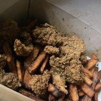 V Conch and sweet potato fries at C4Eats in Hollywood