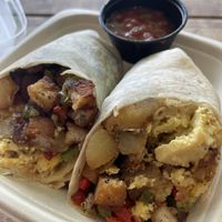 Breakfast burrito #Veganuary at C4Eats in Hollywood