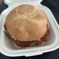 Spicy chicken sandwichh  at C4Eats in Hollywood