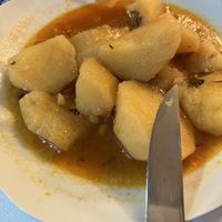 potatoes stew   at Te Becqua in Sarande