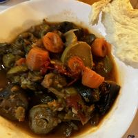 mixed veggies stew  at Te Becqua in Sarande