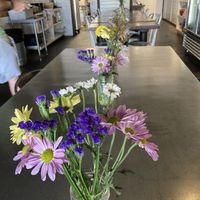 Fresh flowers  at Black Pear in Barrington